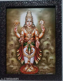 Synthetic resin, 9x12 inch photo frame featuring God Sri Dhanvantari, Indian deity symbolizing health