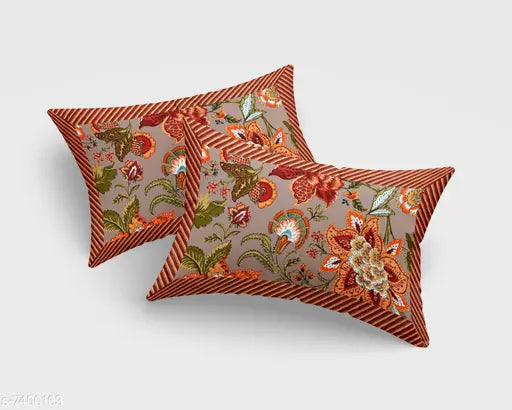 Indian-origin, pure cotton king size 100*100 bedsheet, 300 TC, 2 pillow covers, 120 thread count
