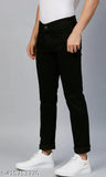 Black jeans, men's slim fit