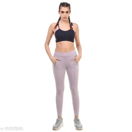 Solid Lycra women's jeggings, latest style from India