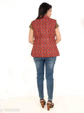 Hand block-printed cotton quilted reversible ethnic jacket, vibrant Indian patterns on sleeveless design