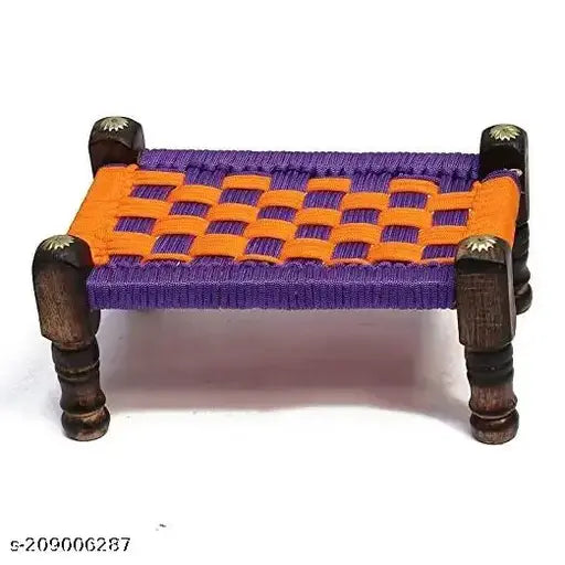 Wooden Ladoo Gopal Bed Khat, size 0-8 (4x11x7 inch), traditional and durable, ideal for home decor or serving platter