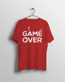 Red printed graphic men's Club Lane cotton jersey t-shirt, short sleeves and round neck design