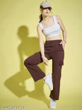 The image features a person wearing high-waisted pants