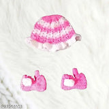 Handmade wool frock for baby girls, pure wool long-sleeved dress from India, 6-9 months to 9-12 months sizes