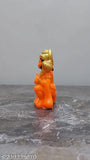 Gold metal idol of Hanuman, religious murti for car dashboard or home decor, spiritual puja gift item