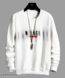 White, premium cotton blend full sleeves printed T-shirt by High5 Clothing - versatile and comfortable for all seasons