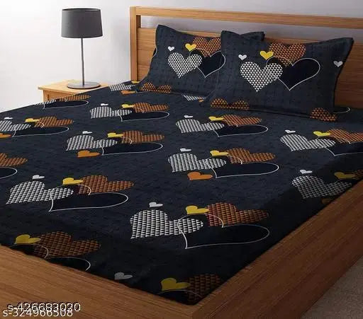 Cotton flat sheets for living room, romantic pattern in summer season, ideal for adults, made in India