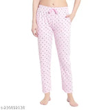 Womens pink polka dot pajamas