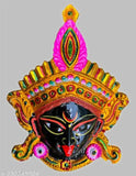 Metal handmade decorative Kali Mata wall hanging, Indian metal art for home or office decor