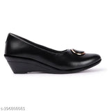 Synthetic embellished heels and flat bellies - comfortable round buckle shoes for women, suitable for all seasons and outfits. Extra cushioning for long walks. Size: IND-3 to IND-8. Made in India