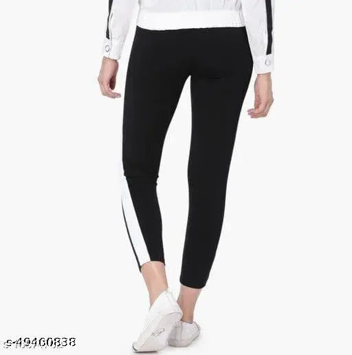 Stylish cotton blend western wear jeggings for women, solid ankle length with stretchable fit