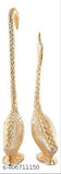 Metal swan pair set for home, temple, or office decoration, Feng Shui showpiece, made in India