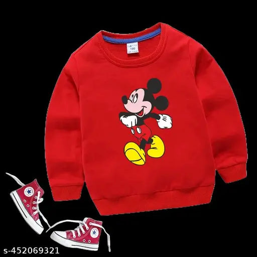 WORAMODA KIDS SWEATSHIRT COMBO PACK OF 2, FULL SLEEVE COTTON BLEND FABRIC PRINTED DESIGN SWEATSHIRT FOR YOUR BABY winter wear boys girls sweatshirt round neck sweater / kids ware warm sweatshirt / goog looking sweater hoodie / fless febric FULL SLEEVES