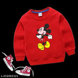 WORAMODA KIDS SWEATSHIRT COMBO PACK OF 2, FULL SLEEVE COTTON BLEND FABRIC PRINTED DESIGN SWEATSHIRT FOR YOUR BABY winter wear boys girls sweatshirt round neck sweater / kids ware warm sweatshirt / goog looking sweater hoodie / fless febric FULL SLEEVES