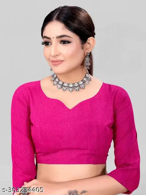 Pink and white cotton blend saree with leelavati print