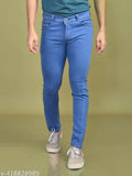 Men's Reversible Blue Jeans with zip closure