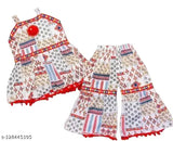 Kids partywear cotton blend sharara set for girls, vibrant printed A-line kurta with ethnic design