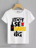 Trendy polyester round neck tshirt Pack of 1