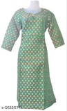Green Banarasi kameez dress with embroidery