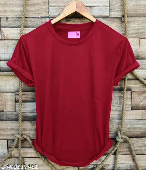 Four Solid Dryfit T-Shirts, polyester, short sleeves, S-XXXL sizes - Indian apparel combo