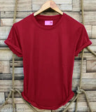 Four Solid Dryfit T-Shirts, polyester, short sleeves, S-XXXL sizes - Indian apparel combo