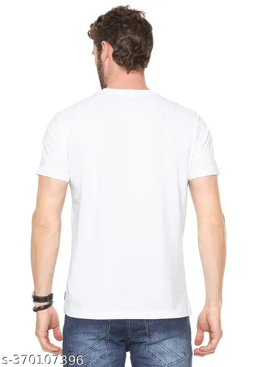 White polyester WWE Round Neck T-shirt featuring Ron Brando Brock design for boys and men, printed net pattern