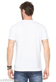 White polyester WWE Round Neck T-shirt featuring Ron Brando Brock design for boys and men, printed net pattern