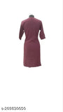 Burgundy wool winter kurti
