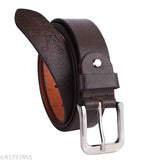 Brown leather gift hamper for men with RFID wallet & belt combo, sleek and elegant design, 100% genuine leather
