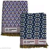 Solapur Deluxe Floral Net Cotton Chaddar, 100% pure cotton, 240 thread count, 57x87 inches, 1300g (Pack of 2), luxurious comfort for home