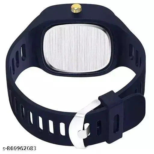 Attractive analog mrl squre combo watch for kids, children, boys and girls. Blue strap with date function