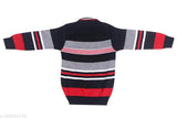 Cute striped wool baby boy sweater set, perfect for winter casual wear - India-made