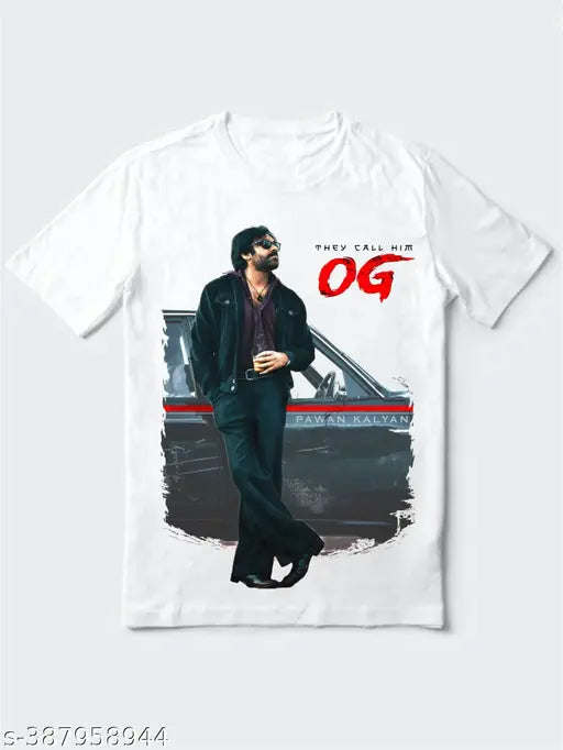 Cotton blend t-shirt with Hungry Cheetah print, Og Movie themed - great fit for M, L, XL, XXL sizes. Made in India