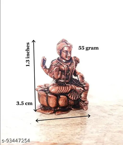 Pure copper Bala iripura Sundari Idol - Beautiful, intricately designed god statue from India
