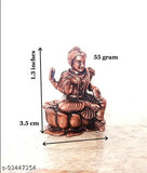Pure copper Bala iripura Sundari Idol - Beautiful, intricately designed god statue from India