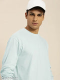 Oversized polycotton men's long sleeves t-shirt, loose fit for winter in multiple sizes (S-6XL)