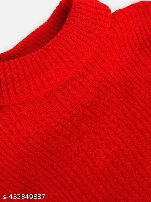 Woolen kids unisex high neck turtle neck sweaters/skivvies/cardigans in solid colors, pack of 3 for winters