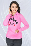 Wool girls sweater with long sleeves and printed net pattern, 9-10 years size on model