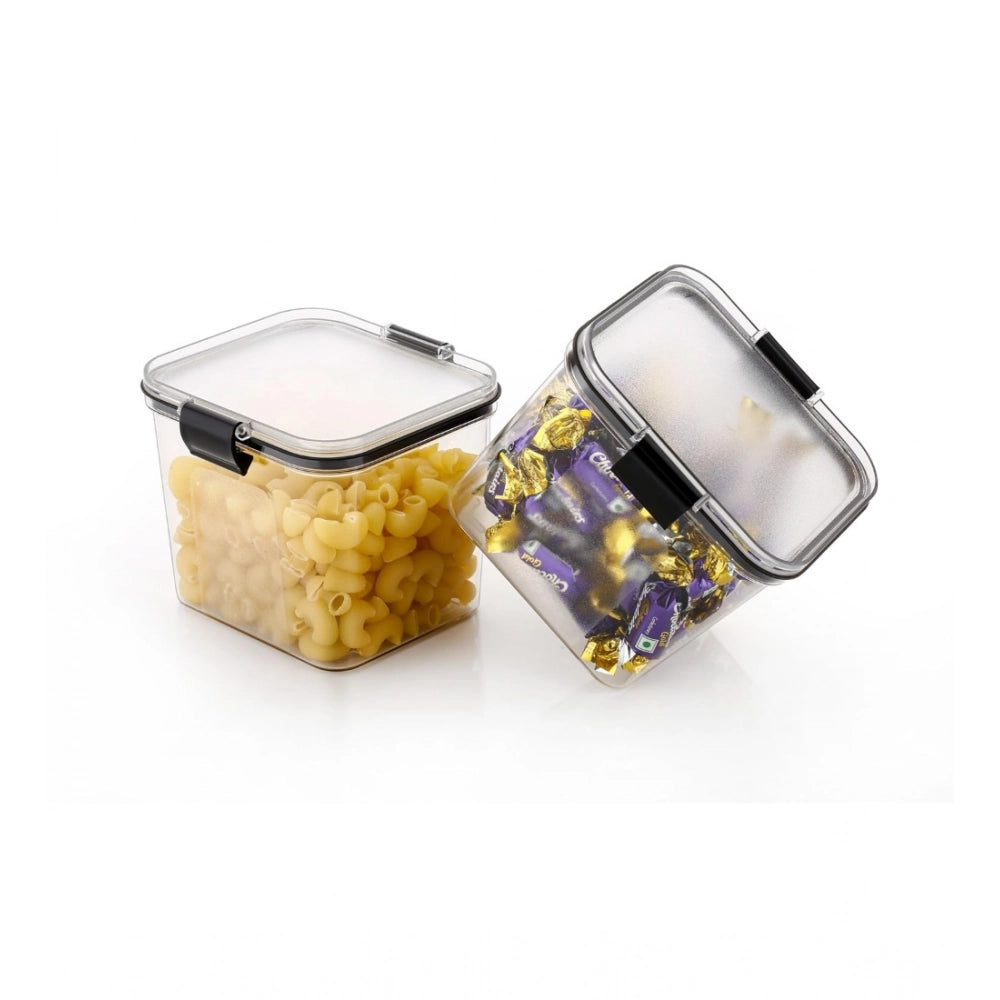 Multicolor plastic square kitchen storage containers, easy maintenance for efficient organization