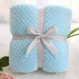 Luxury microfiber flannel wrap sheet for babies (0-12 months), all seasons, Brandonn brand
