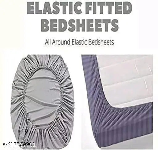 Cotton blend floral double bedsheet set with pillow covers (2 sets), ideal for summer, by Bajrang Handloom Industries
