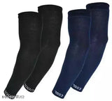 Modern cotton arm sleeves combo pack for men and women, protecting from tanning, dust, and heat
