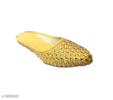 Multicolor Rajasthani Jaipuri embroidered mojari slippers for girls, handmade by ZENHUB in India