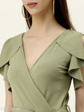 Comfy glamorous women's jumpsuit in Lycra, available in L and XL. Fashion-forward Indian apparel