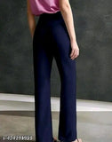 Solid polycotton women's trouser by As Fashion, size S-XXL