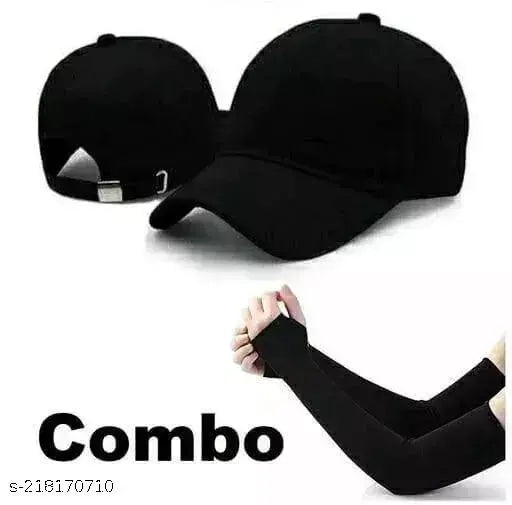 Combo pack of 2 sports caps, cotton, adjustable, UV protection