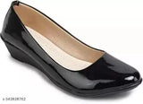 Synthetic leather comfortable ethnic sandal for women and girls, vegan bellies with wedge heel and bow detail, perfect for everyday wear
