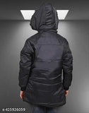 Black hooded jacket, girls special edition, with a zipper and drawstring hood