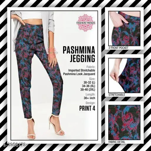 Indian-made stylish women's jeggings, comfortable and fashionable in L, XL, XXL sizes